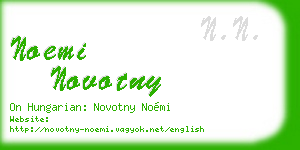 noemi novotny business card